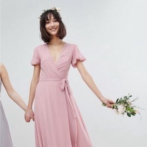 Pink bridesmaid dress
